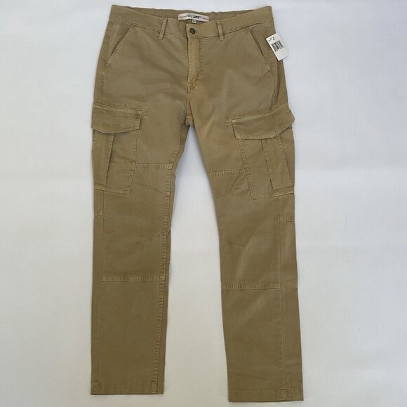 Guess Men’s Lunita Twill Cargo Jeans Utility Fit Crop Leg In Khaki Size 34 - Picture 5 of 14